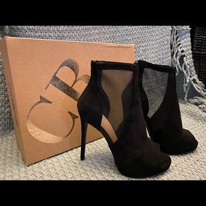 Open Toe Bootie Pumps